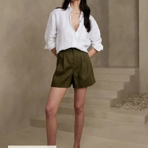 Linen shorts banana republic cheap